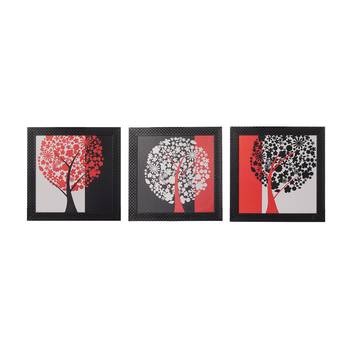 Set of 3 Tree View Satin Matt Texture UV Art Painting 1