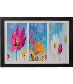 Colorful Floral Satin Matt Texture UV Art Painting