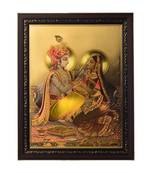 Radha Krishna Laminated Golden Foil