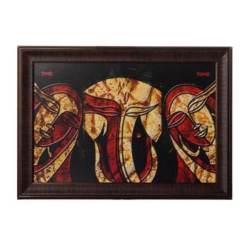 Riddhi Siddhi Satin Matt Texture UV Art Painting 1