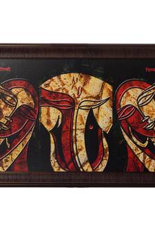 Riddhi Siddhi Satin Matt Texture UV Art Painting