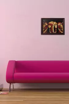 Riddhi Siddhi Satin Matt Texture UV Art Painting