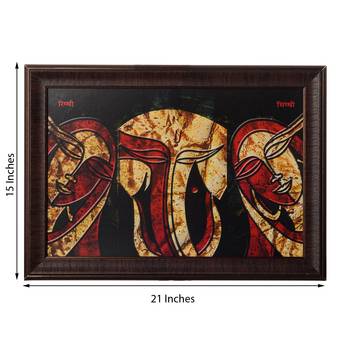 Riddhi Siddhi Satin Matt Texture UV Art Painting 3