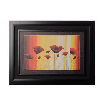Bunch of Red Flower Matt Texture Original Oil Painting Canvas Reprint 1