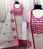 White embroidered cotton salwar