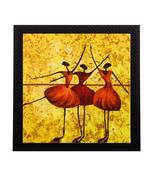 Dancing Girls Matt Textured UV Art Painting