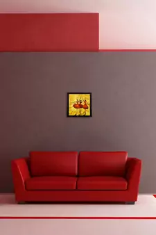 Dancing Girls Matt Textured UV Art Painting