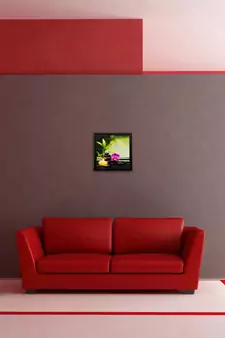 Floral Pot Matt Textured UV Art Painting