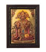 Panchmukhi Hanuman Laminated Golden Foil