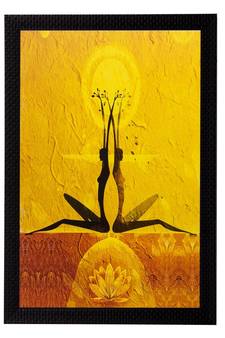 Abstract Girls Pose Matt Textured UV Art Painting