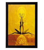 Abstract Girls Pose Matt Textured UV Art Painting