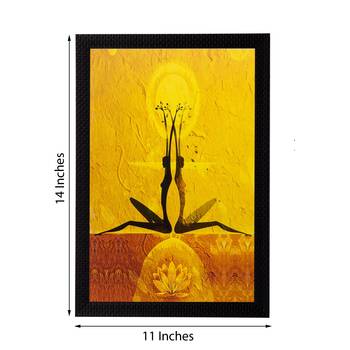 Abstract Girls Pose Matt Textured UV Art Painting 2