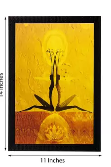 Abstract Girls Pose Matt Textured UV Art Painting