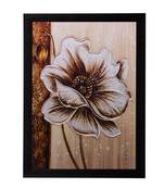 Beautiful Flower Design Matt Textured UV Art Painting