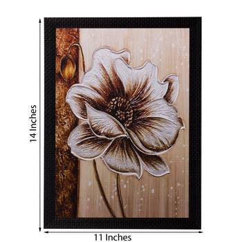 Beautiful Flower Design Matt Textured UV Art Painting 2