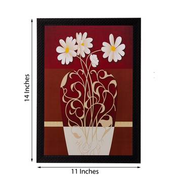 Floral Pot Matt Textured UV Art Painting 2