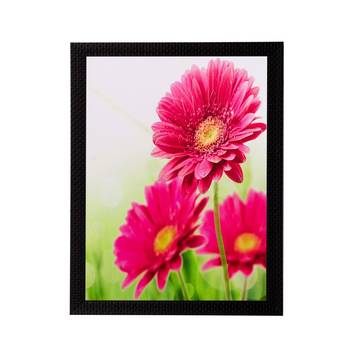 Pink Sunflower Matt Textured UV Art Painting 1
