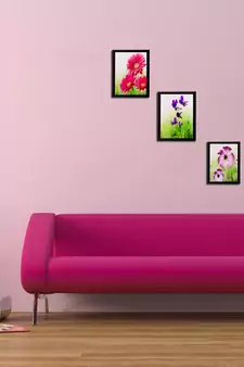 Pink Sunflower Matt Textured UV Art Painting