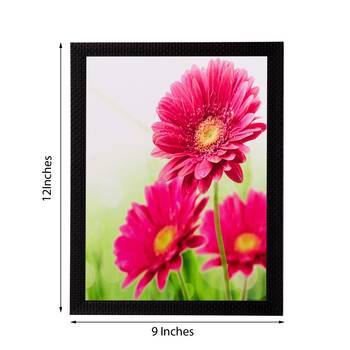 Pink Sunflower Matt Textured UV Art Painting 3