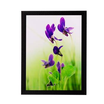 Purple Flower Matt Textured UV Art Painting 1