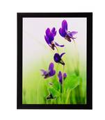 Purple Flower Matt Textured UV Art Painting