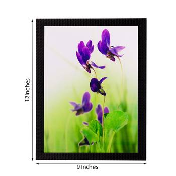 Purple Flower Matt Textured UV Art Painting 3
