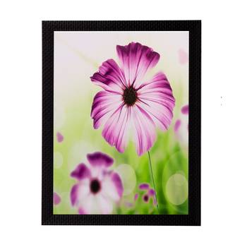 Pink and White Flower Matt Textured UV Art Painting 1