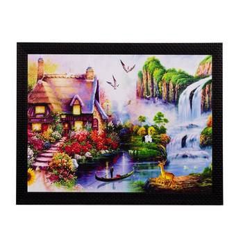 Beautiful House View Matt Textured UV Art Painting 1