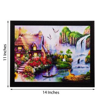 Beautiful House View Matt Textured UV Art Painting 3