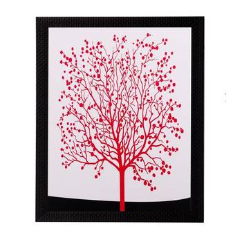 Abstract Red Tree Matt Textured UV Art Painting 1