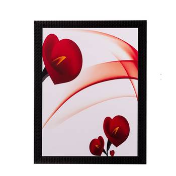 Heart Share Roses Matt Textured UV Art Painting 1