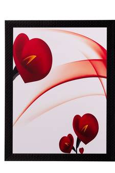 Heart Share Roses Matt Textured UV Art Painting