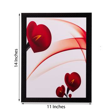 Heart Share Roses Matt Textured UV Art Painting 2