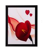 Heart Share Roses Matt Textured UV Art Painting