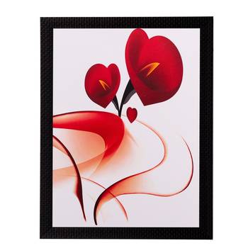Heart Share Roses Matt Textured UV Art Painting 1