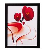 Heart Share Roses Matt Textured UV Art Painting