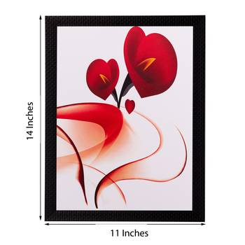 Heart Share Roses Matt Textured UV Art Painting 2