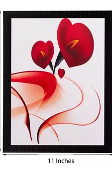 Heart Share Roses Matt Textured UV Art Painting