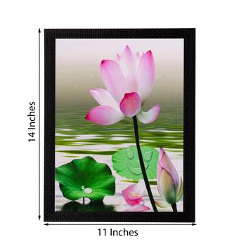 Water Side Floral View Matt Textured UV Art Painting 2