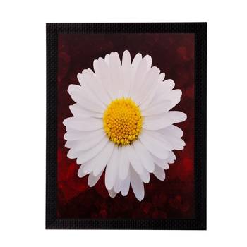 White Sunflower Matt Textured UV Art Painting 1