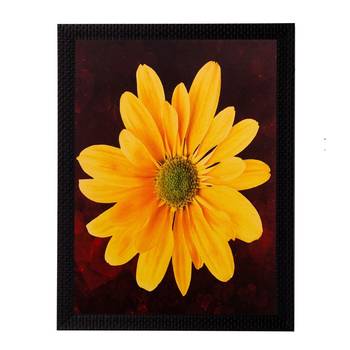 Yellow Sunflower Matt Textured UV Art Painting 1