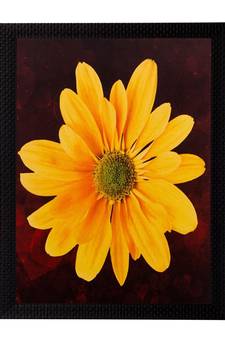 Yellow Sunflower Matt Textured UV Art Painting