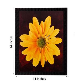 Yellow Sunflower Matt Textured UV Art Painting 2