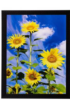 Sunflower Bunch Matt Textured UV Art Painting