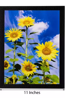Sunflower Bunch Matt Textured UV Art Painting