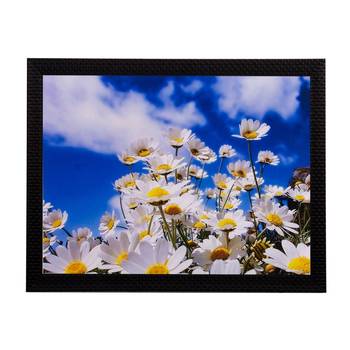 White Sunflower Bunch Matt Textured UV Art Painting 1
