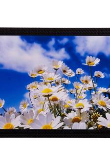 White Sunflower Bunch Matt Textured UV Art Painting