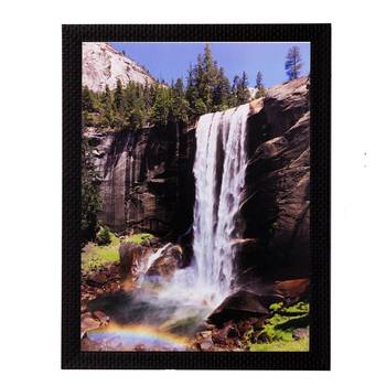 Waterfall View Matt Textured UV Art Painting 1