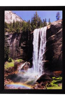 Waterfall View Matt Textured UV Art Painting