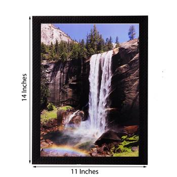 Waterfall View Matt Textured UV Art Painting 2